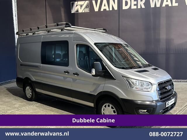 Ford TRANSIT 2.0 TDCI 131pk L3H2 Dubbele Cabine Euro6 Airco | 7-Zits | Imperiaal | 2500kg Trekhaak | Cruisecontrol Verwarmde voorruit, Parkeersensoren