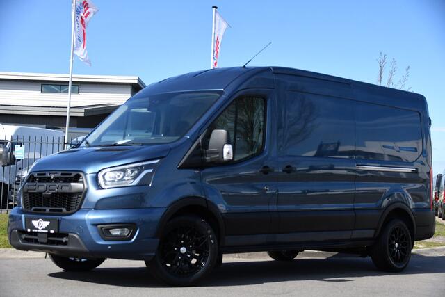 Ford TRANSIT 350 2.0 TDCI L3H2 Limited PB Edition Camera, Cruise, Carplay, 2 x schuifdeur, 185pk, Automaat, Xenon, Multimedia, Trekhaak, Uniek!
