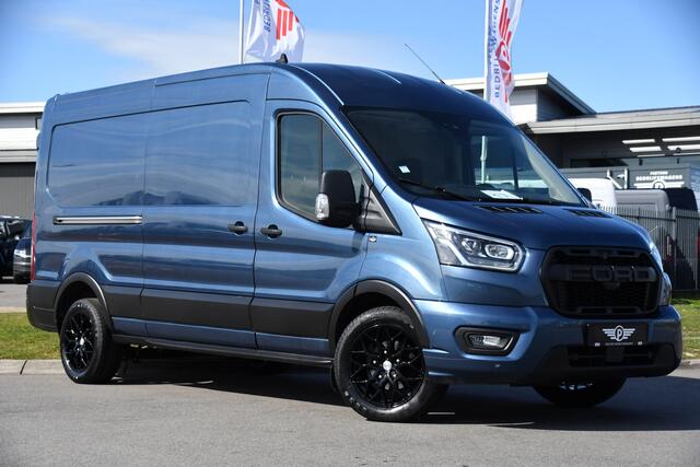 Ford TRANSIT 350 2.0 TDCI L3H2 Limited PB Edition Camera, Cruise, Carplay, 2 x schuifdeur, 185pk, Automaat, Xenon, Multimedia, Trekhaak, Uniek!