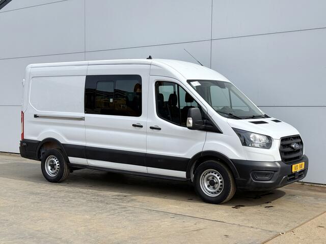 Ford TRANSIT DC 2.0 TDCI L3H2 130PK 6- persoons Dubbele cabine L3H2 Trekhaak Parkeersensoren voor