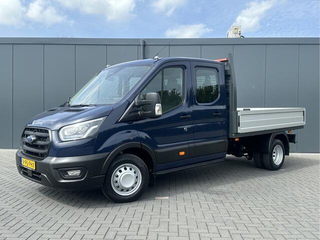 Ford TRANSIT 2.0 TDCI 130 PK 3.5T / PICK UP / ** 10.817 KM ** / 7 PERSOONS DUBBELE CABINE / ECC / CRUISE / STANDKACHEL / DUBBEL LUCHT / STOELVERW.