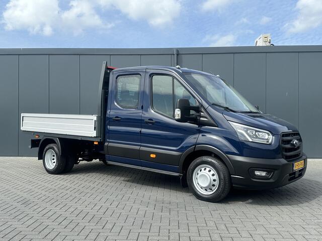Ford TRANSIT 2.0 TDCI 130 PK 3.5T / PICK UP / ** 10.817 KM ** / 7 PERSOONS DUBBELE CABINE / ECC / CRUISE / STANDKACHEL / DUBBEL LUCHT / STOELVERW.