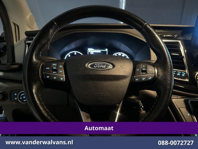 Ford TRANSIT 2.0 TDCI 185pk Automaat L3H2 Euro6 Airco | Xenon | Camera | Navigatie | Apple Carplay | Cruisecontrol | LED Android Auto, Verwarmde voorruit, Stoelverwarming, LM velgen, Elektrisch verstelbare bestuurdersstoel, Parkeersensoren, Bijrijdersbank