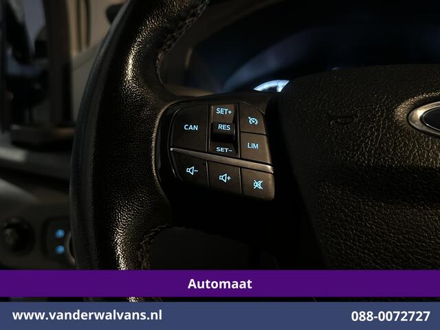 Ford TRANSIT 2.0 TDCI 185pk Automaat L3H2 Euro6 Airco | Xenon | Camera | Navigatie | Apple Carplay | Cruisecontrol | LED Android Auto, Verwarmde voorruit, Stoelverwarming, LM velgen, Elektrisch verstelbare bestuurdersstoel, Parkeersensoren, Bijrijdersbank