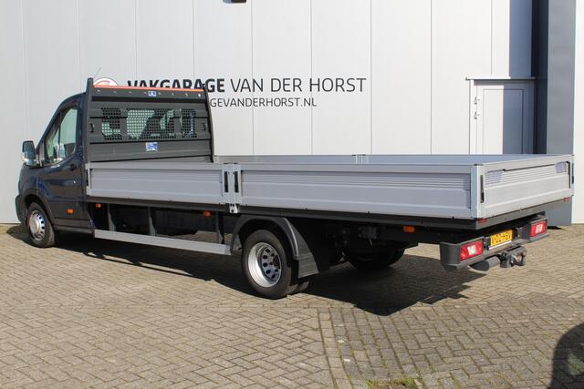 Ford TRANSIT 350 2.0-165pk TDCI L5H1 Trend RWD Chassis enkele cabine met open laadbak AUTOMAAT ! Unieke bedrijfswagen ! Slechts 12.700km ! Airco, stoel-, spiegel- en voorraamverw., metallic lak, adapt. cruise cntrl, dodehoek assistent, camera, parkeersensoren voor, tr