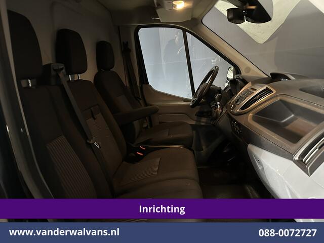 Ford TRANSIT 2.0 TDCI 130pk L2H2 inrichting Euro6 Airco | Camera | Imperiaal | Sidebars | Trekhaak 2540kg Cruisecontrol, Verwarmde Voorruit, Trap, Parkeersensoren, Bijrijdersbank