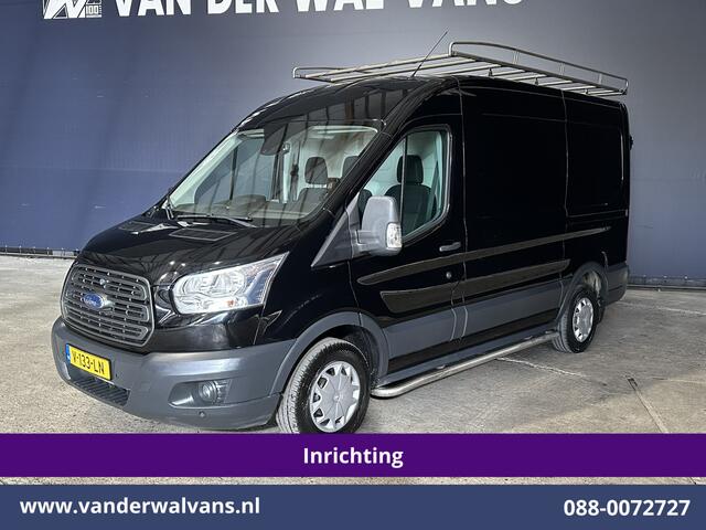 Ford TRANSIT 2.0 TDCI 130pk L2H2 inrichting Euro6 Airco | Camera | Imperiaal | Sidebars | Trekhaak 2540kg Cruisecontrol, Verwarmde Voorruit, Trap, Parkeersensoren, Bijrijdersbank