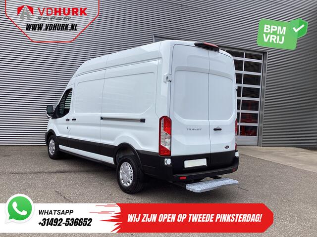 Ford TRANSIT 350 2.0 TDCI 185 pk Aut. L3H3 Riem V.V/ 2xSchuifdeur/ Bi-Xenon/ Elek.Stoel/ Carplay/ Stoelverw./ Camera/ Cruise/ PDC/ Navi