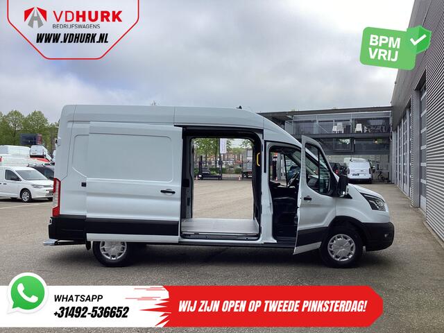 Ford TRANSIT 350 2.0 TDCI 185 pk Aut. L3H3 Riem V.V/ 2xSchuifdeur/ Bi-Xenon/ Elek.Stoel/ Carplay/ Stoelverw./ Camera/ Cruise/ PDC/ Navi