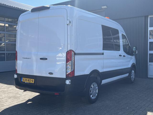 Ford TRANSIT 350 2.0 TDCI L2H2 RWD 170pk Kastinrichting Werkplaatsinrichting Airco Cruise controle Navigatiesysteem Telefoonverbinding Parkeersensoren voor en achter 2-Persoons Bpm vrij Sortimo Werkplaats Omvormer St