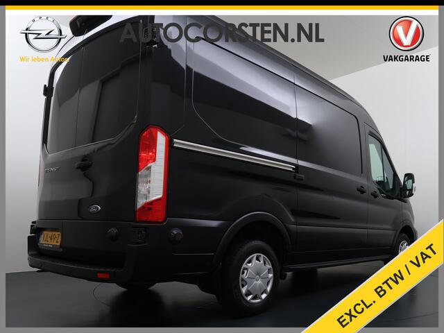 Ford TRANSIT 310 2.0TDCI 130PK L2H2 3-Persoons Navi* Camera Apple Carplay Android Auto Cruise Control Lane Assist Pdc Trend Stoelverwarming Elek.Stoel Wifi DAB Betonplex Vloer Wandbetimmering Schuifdeur 1e Eigenaar Euro 6