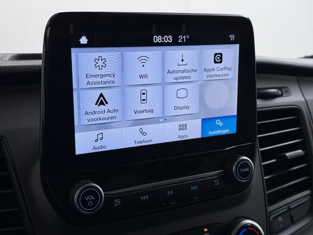 Ford TRANSIT 310 2.0TDCI 130PK L2H2 3-Persoons Navi* Camera Apple Carplay Android Auto Cruise Control Lane Assist Pdc Trend Stoelverwarming Elek.Stoel Wifi DAB Betonplex Vloer Wandbetimmering Schuifdeur 1e Eigenaar Euro 6