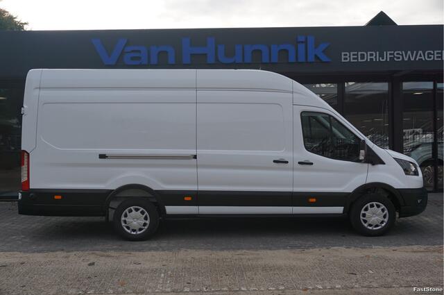 Ford TRANSIT 350L 165PK RWD-10 AUT L4H3 BPM VRIJ!! Navi, Cam, Adap. Cruise, 270° Deur, 3.5T Trekgewicht!! NR. DJ01*