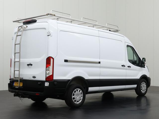 Ford TRANSIT 2.0TDCI 130PK L3H2 | Imperiaal | Trekhaak | Airco | Cruise | 3-Zits | Betimmering