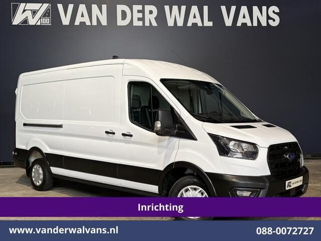Ford TRANSIT 2.0 TDCI 130pk L3H2 Euro6 Airco | Cruisecontrol | Camera | PDC V+A | Inrichting Parkeersensoren, Verwarmde voorruit, Bijrijdersbank, Bluetooth-Telefonie