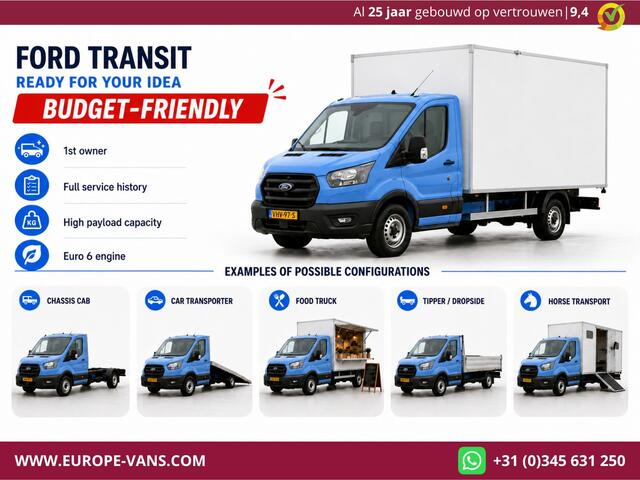 Ford TRANSIT 350 2.0 TDCI 130pk E6 Bakwagen met achterdeuren 2-Persoons 12-2020
