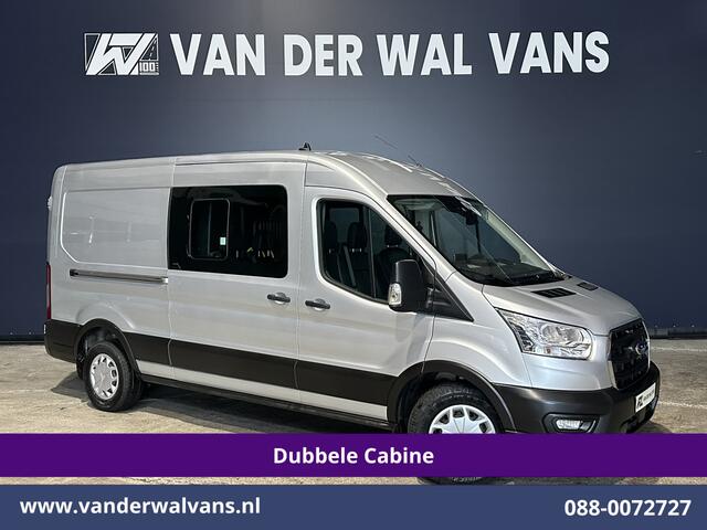 Ford TRANSIT 2.0 TDCI 131pk L3H2 Dubbele Cabine Euro6 Airco | 7-Zits | Camera | Navigatie | 2500kg Trekhaak | Apple Carplay Cruisecontrol, Android Auto, Verwarmde Voorruit, Parkeersensoren, Bijrijdersbank