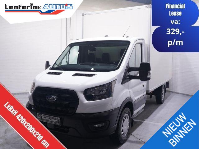 Ford TRANSIT 2.0 TDCi 160 pk Bakwagen met Laadklep Airco Cruise Control, LxBxH 420x200x210 cm, 3-Zits