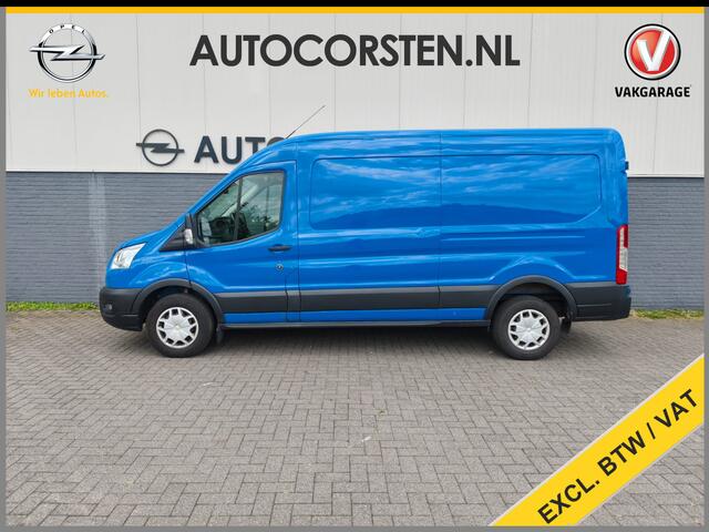 Ford TRANSIT 350 2.0TDCI 130PK Hybride L3H2 Euro 6 3-Peroons Trekhaak Stoelverwarming Camera Navi Voorruitverwarming Pdc MHEV RWD Cruise Control 2.750KG Trekgewicht 2.750KG Trekgewicht 1e Eigenaar