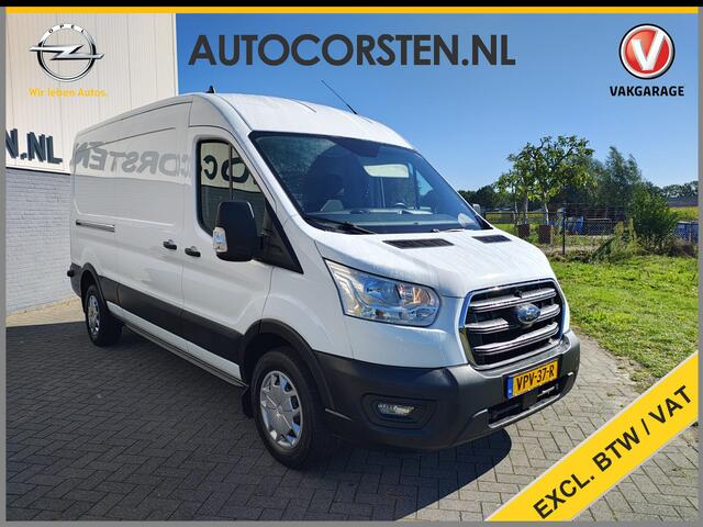 Ford TRANSIT 350 2.0TDCI 130PK Euro 6 L3H2 3-Persoons Camera Stoelverwarming Airco Cruise Control Bluetooth Pdc Voorruit verwarmbaar Wandbetimmering Schuifdeur Wifi Dealeronderhouden