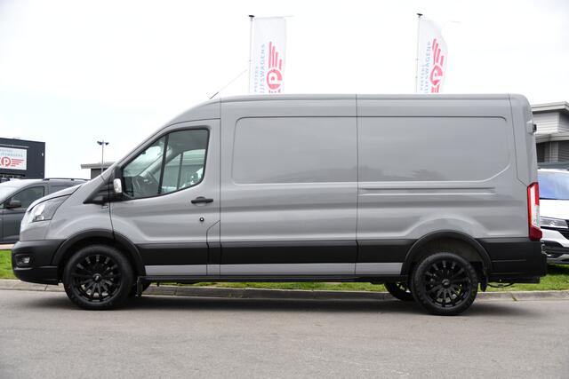 Ford TRANSIT 350 2.0 TDCI L3H2 Raptor Edition FACELIFT! Virtual, 360 Camera, Carplay, Adaptieve Cruise, Stoelverwarming, Stuur verwarming, 165pk, automaat, Trekhaak, Uniek!