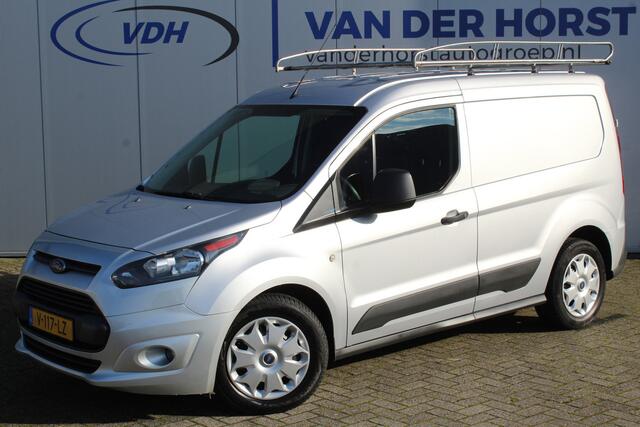 Ford TRANSIT CONNECT 1.5-75pk TDCI L1 Trend. Dames en heren ondernemers, let op: nette bedrijfswagen, goed voor nog jaren veilig en plezierig vervoer ! Airco, telefoonvoorb., trekhaak, imperiaal, laadruimte betimmerd etc.