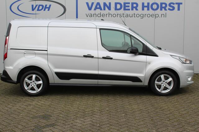 Ford TRANSIT CONNECT 1.5-120pk EcoBlue S&S L2 Trend AUTOMAAT ! Opgelet ! Deze nette en luxe Ford Connect kan u nog jaren tot dienst zijn ! Navigatie, telefoonvoorb., volautm. airco, stoel-, spiegel- en voorraamverw., cruise control, camera, pdc v+a, metallic lak, LM wielen et