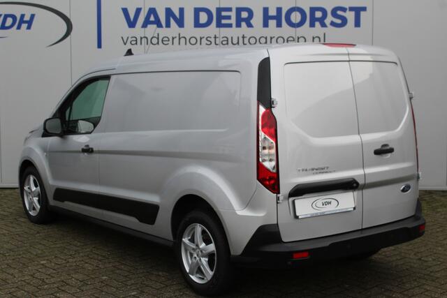Ford TRANSIT CONNECT 1.5-120pk EcoBlue S&S L2 Trend AUTOMAAT ! Opgelet ! Deze nette en luxe Ford Connect kan u nog jaren tot dienst zijn ! Navigatie, telefoonvoorb., volautm. airco, stoel-, spiegel- en voorraamverw., cruise control, camera, pdc v+a, metallic lak, LM wielen et