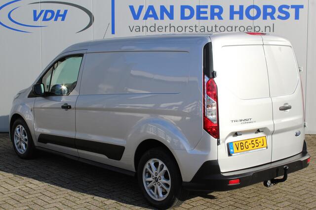 Ford TRANSIT CONNECT 1.5-100pk EcoBlue L2. Erg nette Ford Transit Connect L2 / verlengde uitvoering. Airco, telefoonvoorbereiding, trekhaak, verwarmd voorraam, mistverlichting, LM wielen, metallic lak, bijrijdersbank etc