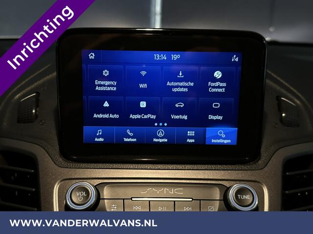 Ford TRANSIT CONNECT 1.5 EcoBlue 120pk L1H1 Inrichting Euro6 Airco | Camera | Navigatie | Apple Carplay | LM velgen Android Auto, Cruisecontrol, Trekhaak, Parkeersensoren, Stoelverwarming, Verwarmde voorruit