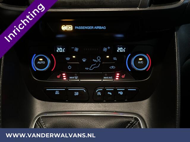 Ford TRANSIT CONNECT 1.5 EcoBlue 120pk L1H1 Inrichting Euro6 Airco | Camera | Navigatie | Apple Carplay | LM velgen Android Auto, Cruisecontrol, Trekhaak, Parkeersensoren, Stoelverwarming, Verwarmde voorruit