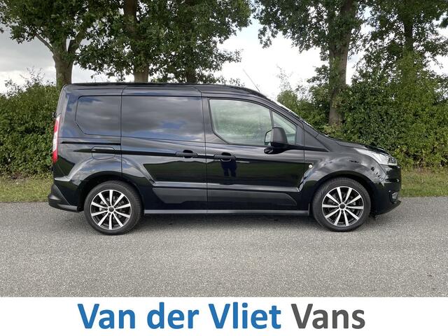 Ford TRANSIT CONNECT 1.5 E6 120pk Automaat Limited 3-zits BPM Vrij! Lease ¤296 p/m, Airco Climatronic, Parkeersensoren, Navigatie + Camera, Led koplampen, Trekhaak.