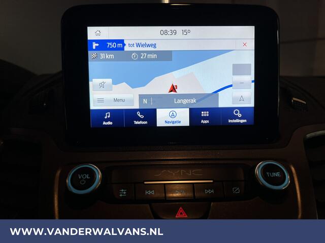 Ford TRANSIT CONNECT 1.5 EcoBlue 100pk L1H1 Euro6 Airco | 3-Zits | Navigatie | Camera | LED | Trekhaak | Apple Carplay | LM Velgen Android Auto, Cruisecontrol, Parkeersensoren, Stoelverwarming, Verwarmde voorruit, Bijrijdersbank