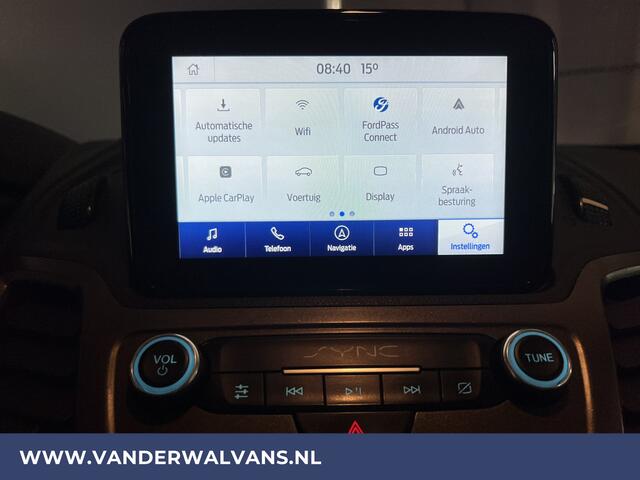 Ford TRANSIT CONNECT 1.5 EcoBlue 100pk L1H1 Euro6 Airco | 3-Zits | Navigatie | Camera | LED | Trekhaak | Apple Carplay | LM Velgen Android Auto, Cruisecontrol, Parkeersensoren, Stoelverwarming, Verwarmde voorruit, Bijrijdersbank
