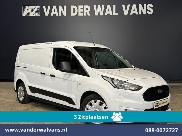 Ford TRANSIT CONNECT 1.5 EcoBlue 120pk L2H1 Euro6 Airco | 3-Zits | Camera | Apple Carplay | Cruisecontrol Stoelverwarming, Verwarmde voorruit, Parkeersensoren, Bijrijdersbank, 1500kg trekvermogen