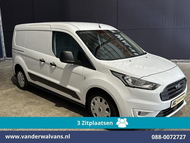 Ford TRANSIT CONNECT 1.5 EcoBlue 120pk L2H1 Euro6 Airco | 3-Zits | Camera | Apple Carplay | Cruisecontrol Stoelverwarming, Verwarmde voorruit, Parkeersensoren, Bijrijdersbank, 1500kg trekvermogen