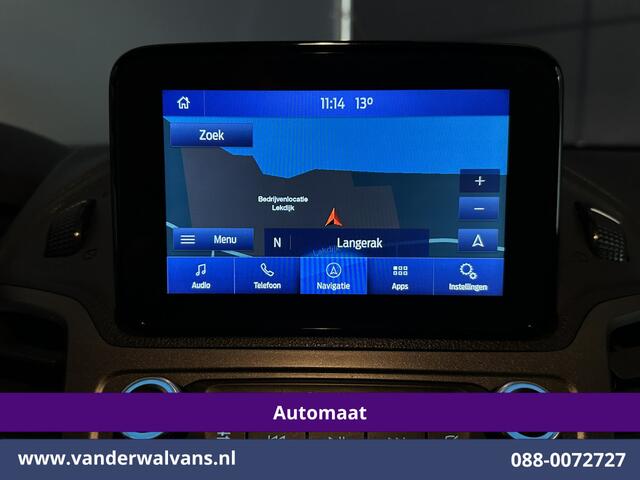 Ford TRANSIT CONNECT 1.5 EcoBlue 120pk Automaat L2H1 inrichting Euro6 Airco | 2x Zijdeur | 3-Zits | Navigatie | Camera Android Auto, Cruisecontrol, Parkeersensoren, Stoelverwarming, Verwarmde voorruit, Bijrijdersbank