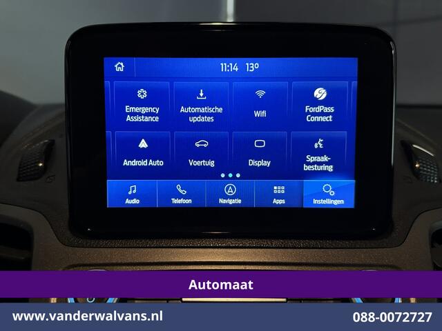 Ford TRANSIT CONNECT 1.5 EcoBlue 120pk Automaat L2H1 inrichting Euro6 Airco | 2x Zijdeur | 3-Zits | Navigatie | Camera Android Auto, Cruisecontrol, Parkeersensoren, Stoelverwarming, Verwarmde voorruit, Bijrijdersbank