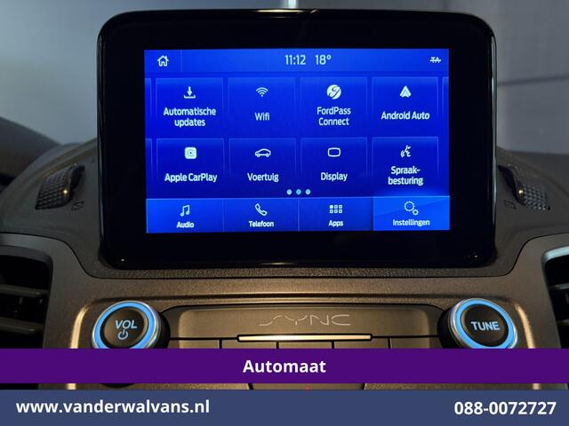 Ford TRANSIT CONNECT 1.5 EcoBlue 100pk Automaat L2H1 Euro6 Airco | Camera | Cruisecontrol | Trekhaak | Inrichting | PDC Parkeersensoren, Apple Carplay