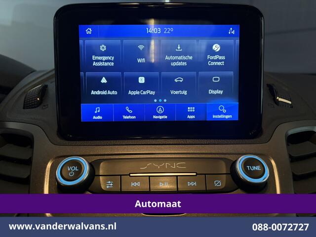 Ford TRANSIT CONNECT 1.5 EcoBlue 120pk Automaat L2H1 Euro6 Airco | Navigatie | Camera | Apple Carplay | Cruisecontrol Android Auto, Stoelverwarming, Parkeersensoren, Verwarmde voorruit, Achterklep, 1500kg trekvermogen