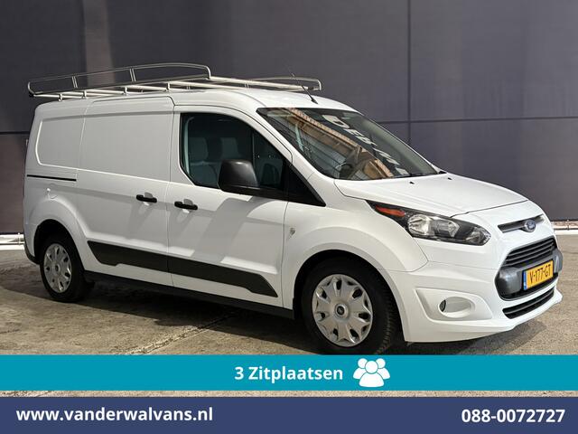 Ford TRANSIT CONNECT 1.5 TDCI 101pk L2H1 Euro6 Airco | 3-Zits | Navigatie | Imperiaal | Trekhaak | Cruisecontrol | Android Auto Parkeersensoren, Verwarmde voorruit, Bijrijdersbank