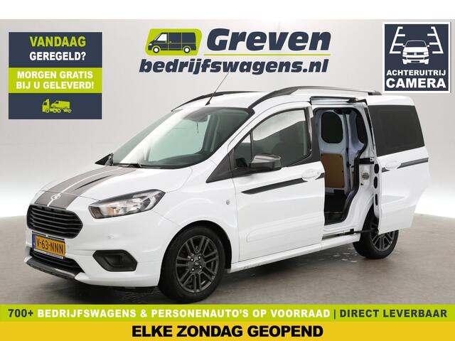 Ford TRANSIT COURIER 1.5 TDCI Sport 100PK 6-bak | 2xSchuifdeur | Airco | Camera | Carplay | Striping | Stoelverw.