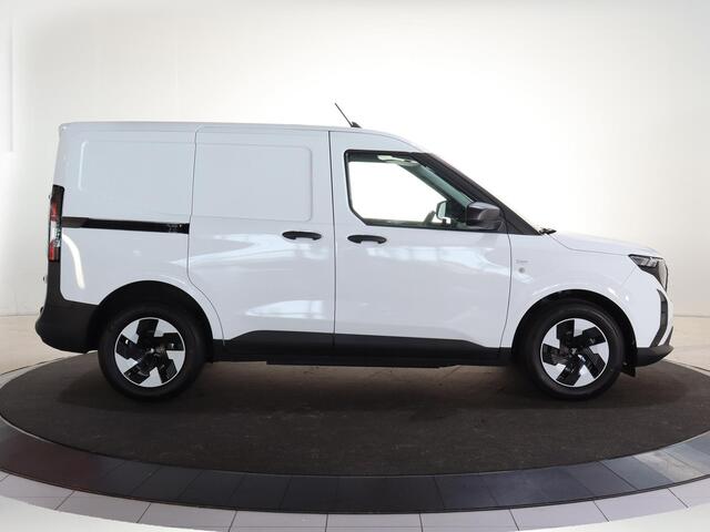 Ford TRANSIT COURIER E-Transit Trend 46 kWh PARKEERSENSOREN V+A, CARPLAY, CRUISE CONTROL, ACHTERUITRIJ CAMERA, 16'' RESERVEWIEL, LED LAADRUIMTEVERLICHTING , LAADVLOERBESCHERMING, RUBBER , TREKHAAK