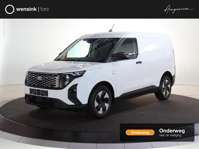 Ford TRANSIT COURIER E-Transit Trend 46 kWh PARKEERSENSOREN V+A, CARPLAY, CRUISE CONTROL, ACHTERUITRIJ CAMERA, 16'' RESERVEWIEL, LED LAADRUIMTEVERLICHTING , LAADVLOERBESCHERMING, RUBBER , TREKHAAK