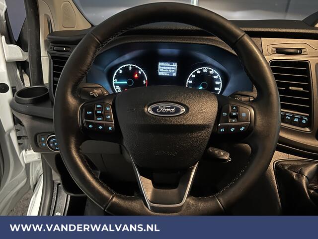Ford TRANSIT CUSTOM 2.0TDCI L1H1 Euro6 Airco | LED | Cruisecontrol | Parkeersensoren Bijrijdersbank, 2500kg trekvermogen, achterklep