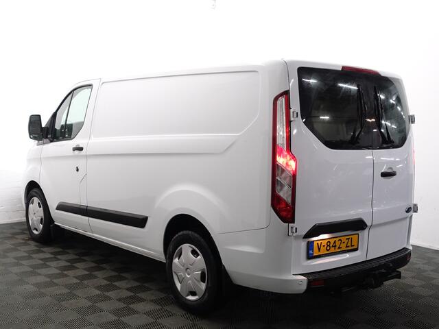 Ford TRANSIT CUSTOM 320 2.0 TDCI L1 Sportline- 3 Pers, Carplay, Navi, Park Assist, Cruise, Clima, Grijs Kenteken