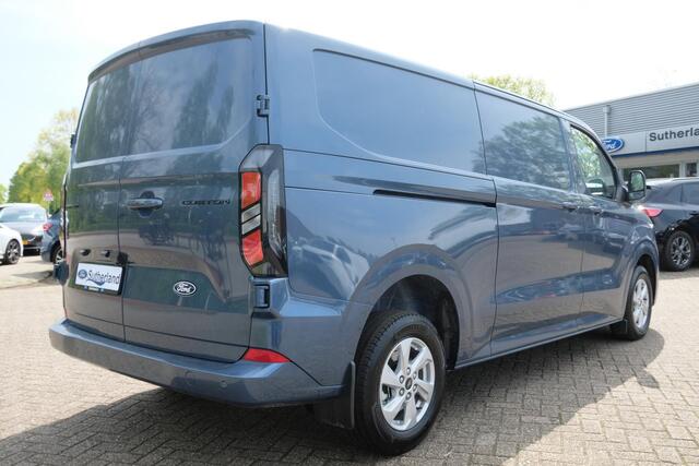 Ford TRANSIT CUSTOM 320 2.0 TDCI L2H1 Limited | Automaat 136pk | Adaptive cruise control | Dubbele schuifdeur (2x) | 8-weg bestuurdersstoel + passagiersstoel | Stoelverwarming | Dodehoeksensoren | Navigatie | Elektrisch inklapbare spiegels | 16 inch lichtmetalen velgen | Ful