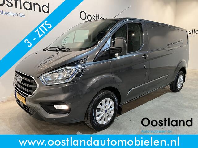 Ford TRANSIT CUSTOM 2.0 TDCI L2H1 Limited 130 PK / Euro 6 / Airco / Cruise Control / CarPlay / PDC / Navigatie / 3-Zits / 16.200 KM !!