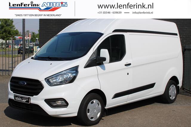 Ford TRANSIT CUSTOM 2.0 TDCi 130 pk L2H2 Hoog Dak Airco, Trekhaak Cruise Control, PDC V+A,