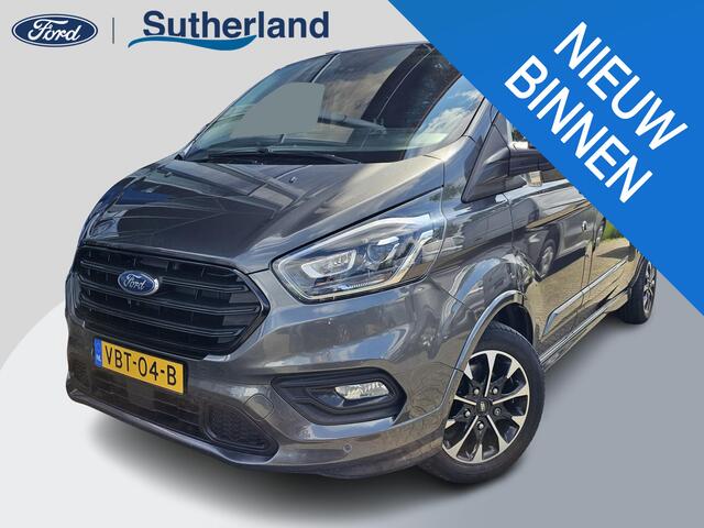 Ford TRANSIT CUSTOM 320 2.0 TDCI L2H1 Sport 185 pk Automaat | Cruise control | Navigatie | Lane assist | Half leder | Stoelverwarming | Airco | Trekhaak | Zéér compleet!